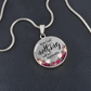 Bible Verse Necklace, With God nothing will be impossible