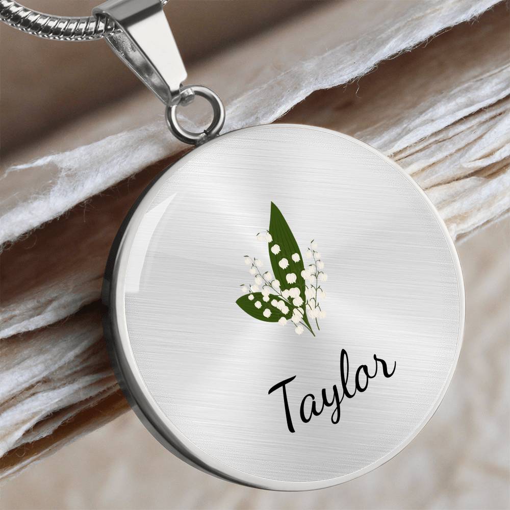 May Birth Flower Necklace