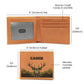 Gift for Him - Personalized Men's Wallet with Deer and Woods for Deer Hunters
