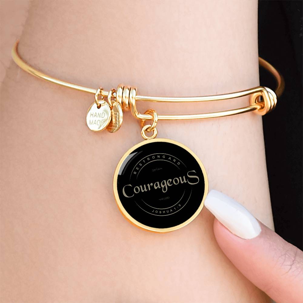 Be Strong and Courageous Bible Verse Bracelet