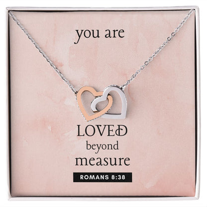 You are Loved Interlocking Hearts Necklace