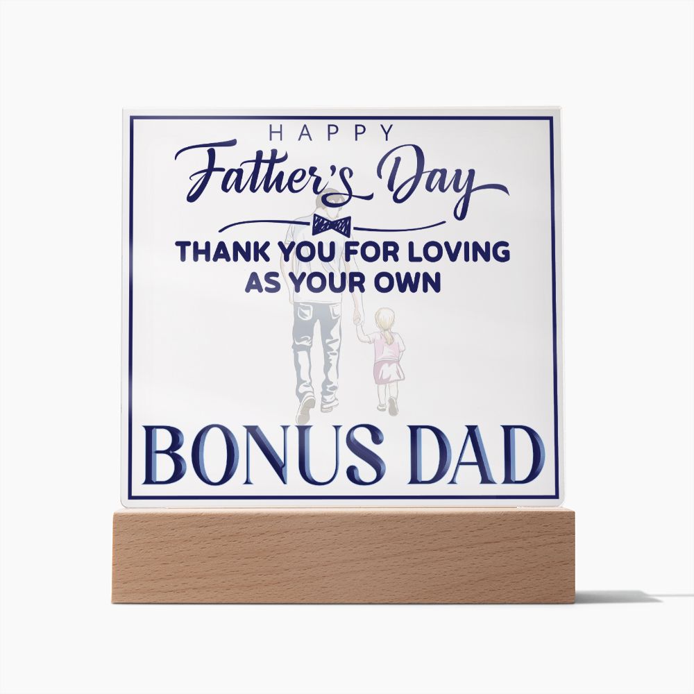 Bonus Dad Plaque