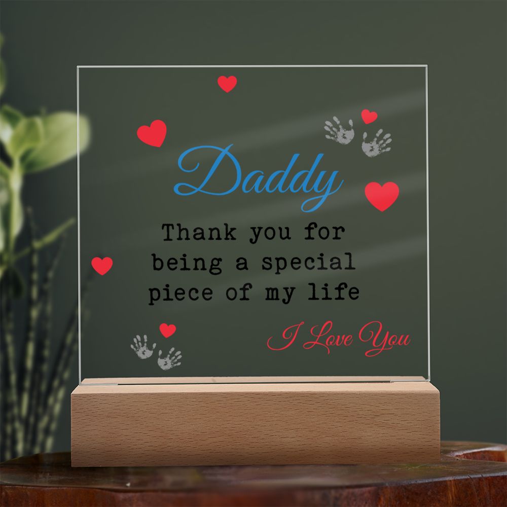 Thank You Daddy Plaque