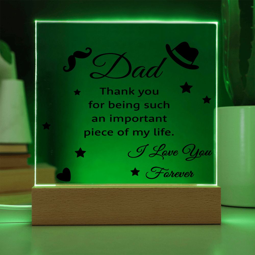Thank you Plaque Rectangle Template