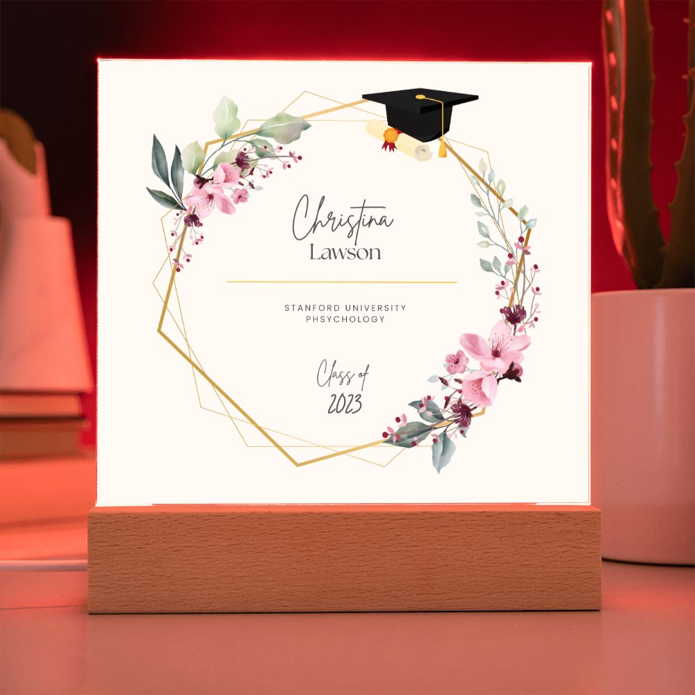 Personalized Graduation Gift, Custom Photo Acrylic Plaque, Class of 2023