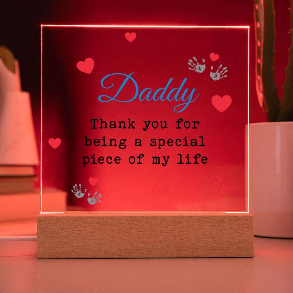 Thank You Daddy Plaque