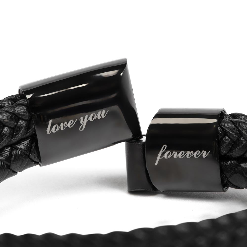 Father of the Bride Gift: Bracelet and Personalized Card