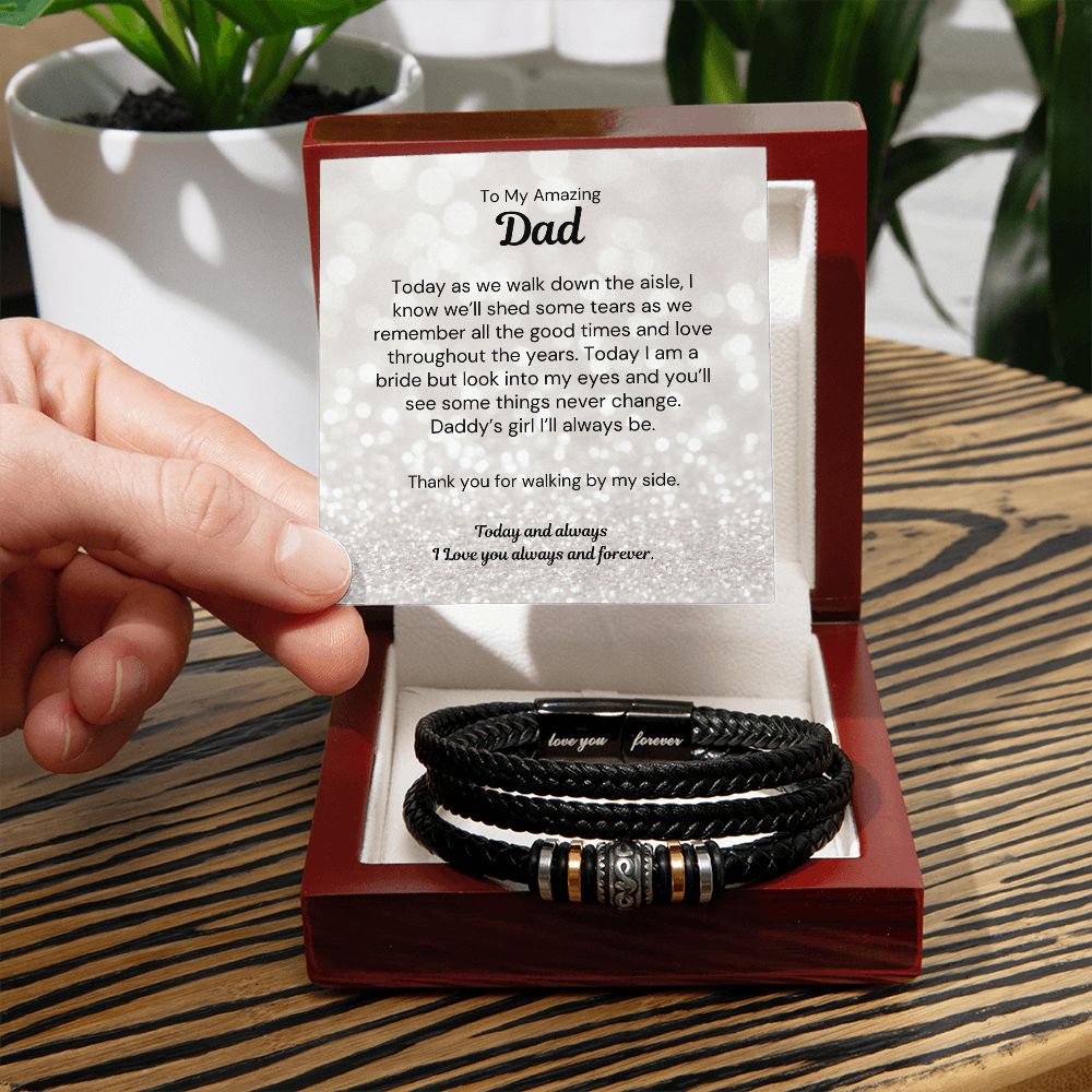 Father of the Bride Gift: Love Your Forever Bracelet