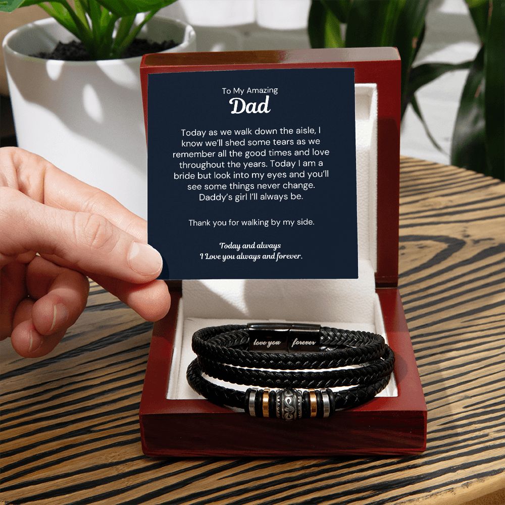 Father of the Bride Gift: Bracelet from Daddy's Girl