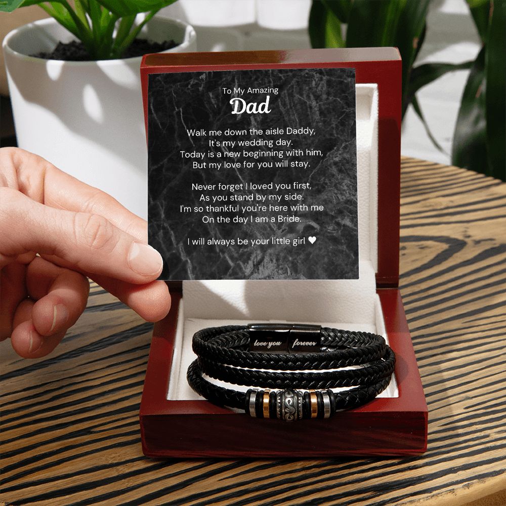 Father of the Bride Gift: Amazing Dad Bracelet