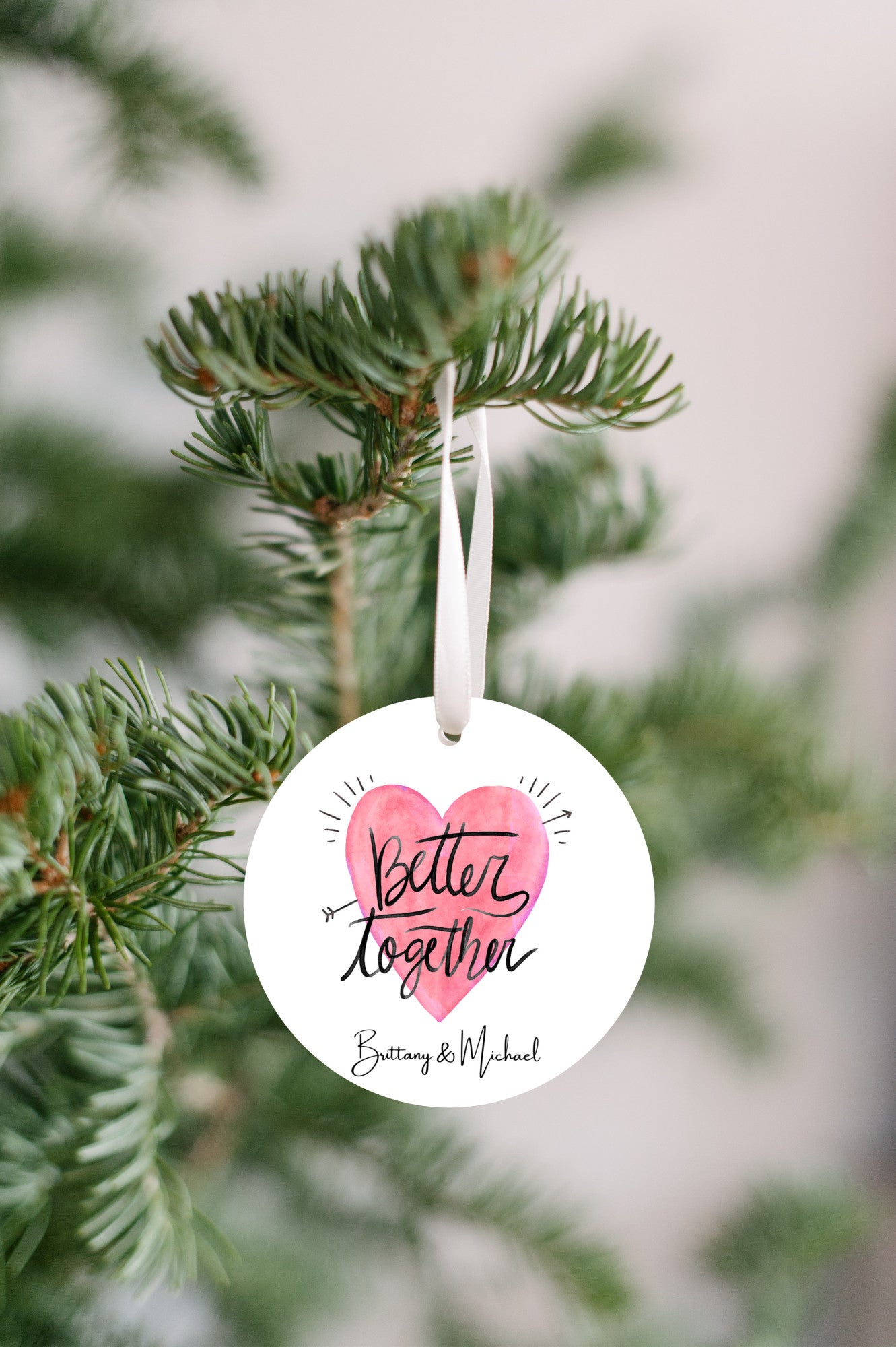 Better Together Personalized Christmas Ornament