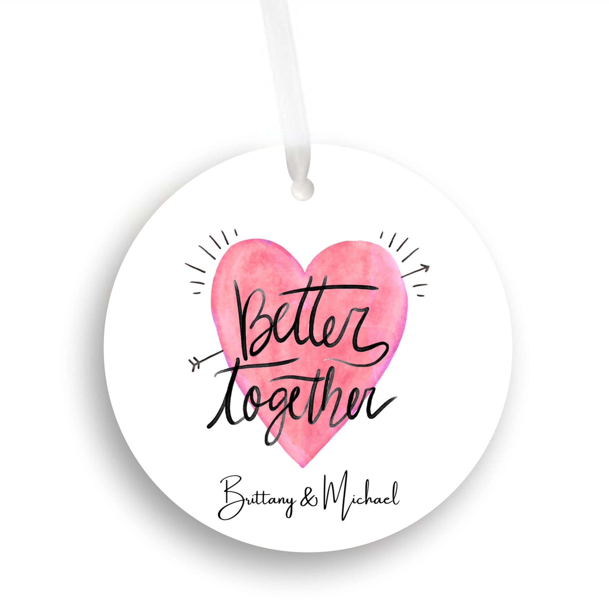 Better Together" Personalized Christmas Ornament