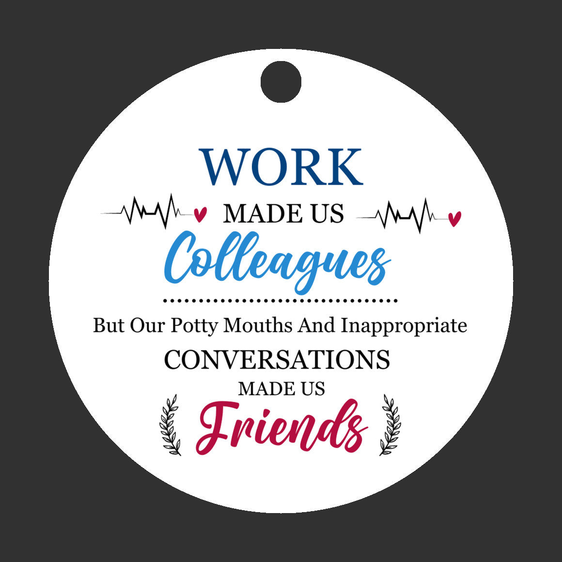 Gift for Colleagues, Funny Coworkers OrnamentGift for Colleagues, Funny Coworkers Ornament