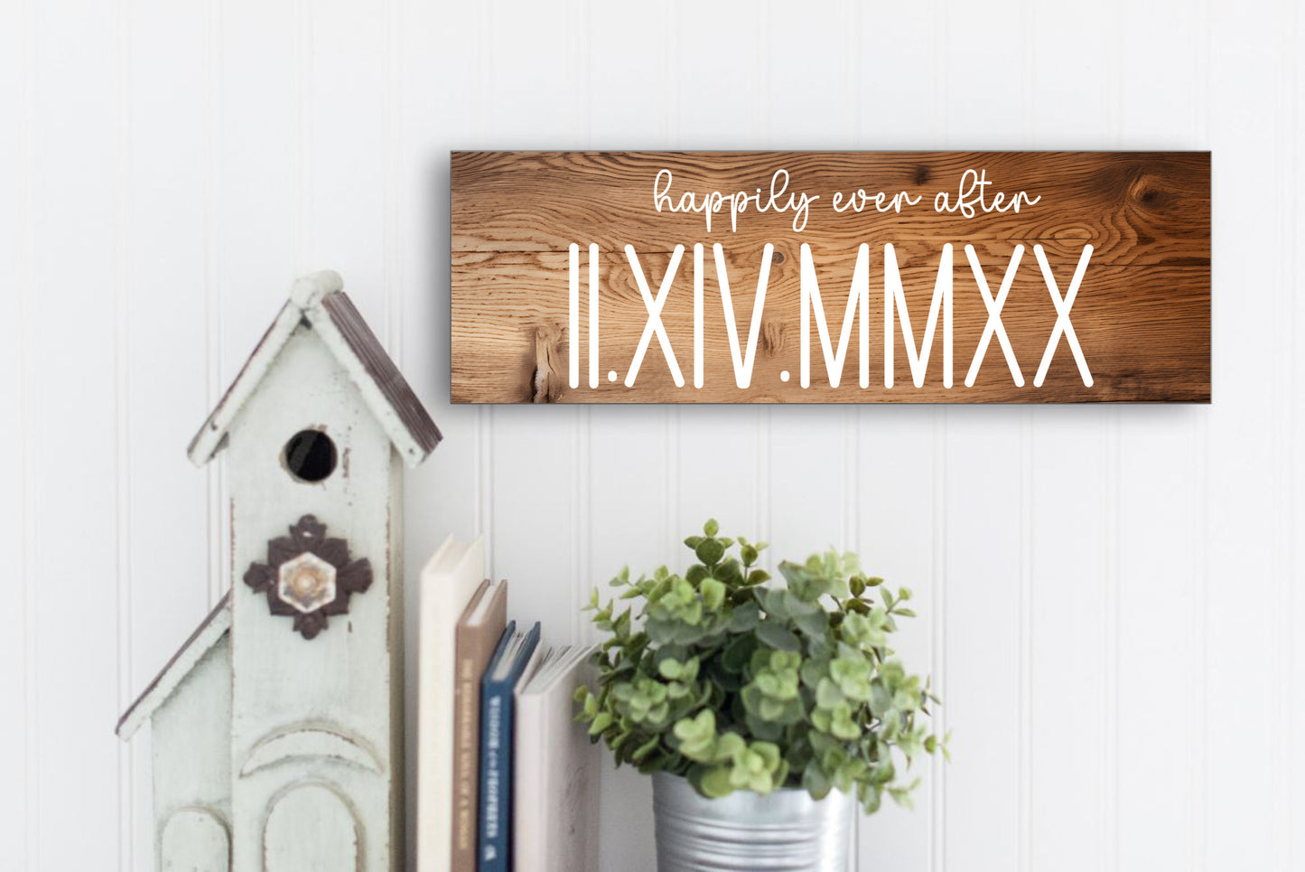 Happily Ever After Custom Roman Numeral Sign