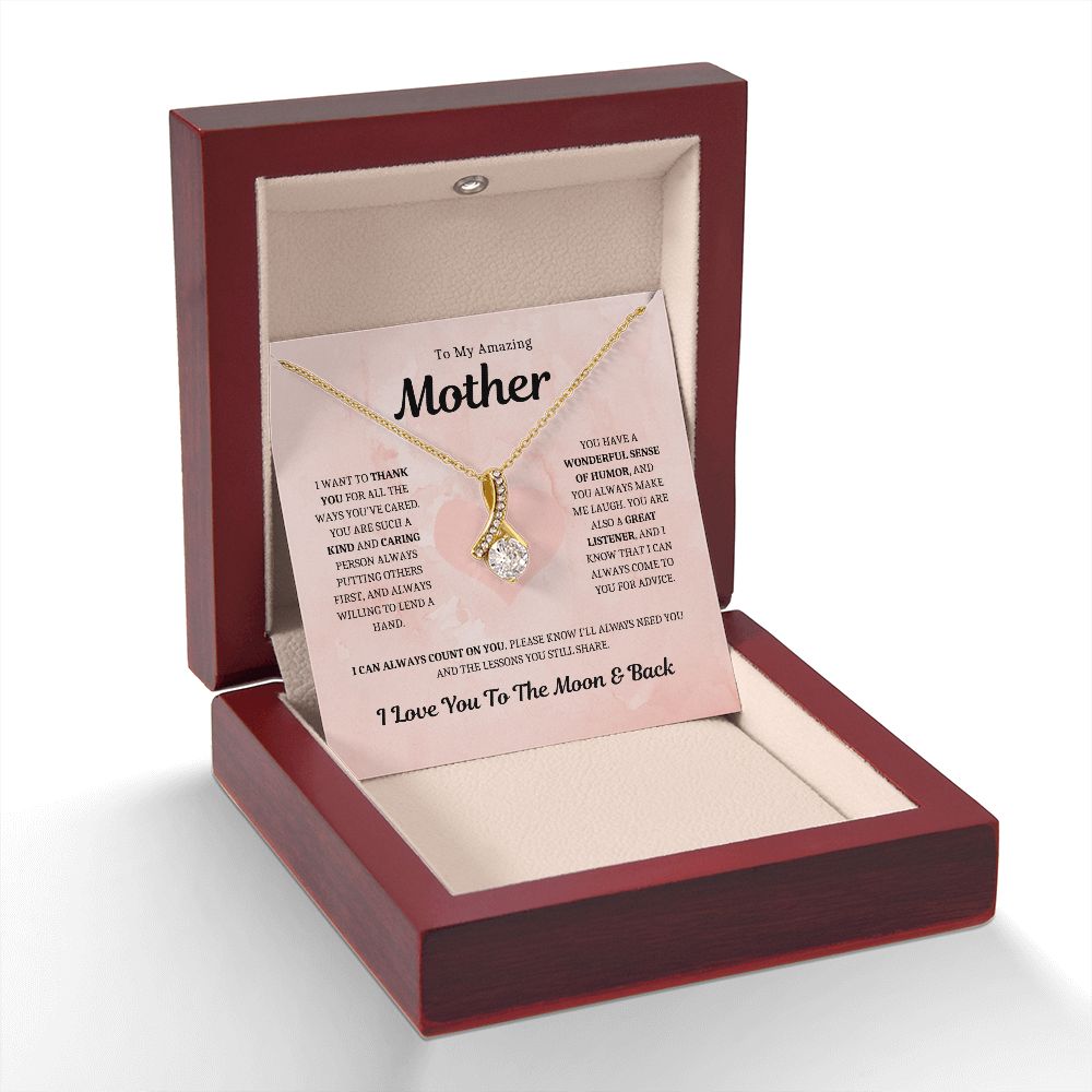 Mother Necklace - Thank you Mom Gift