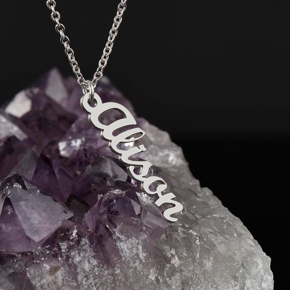 Daughter Vertical Name Necklace