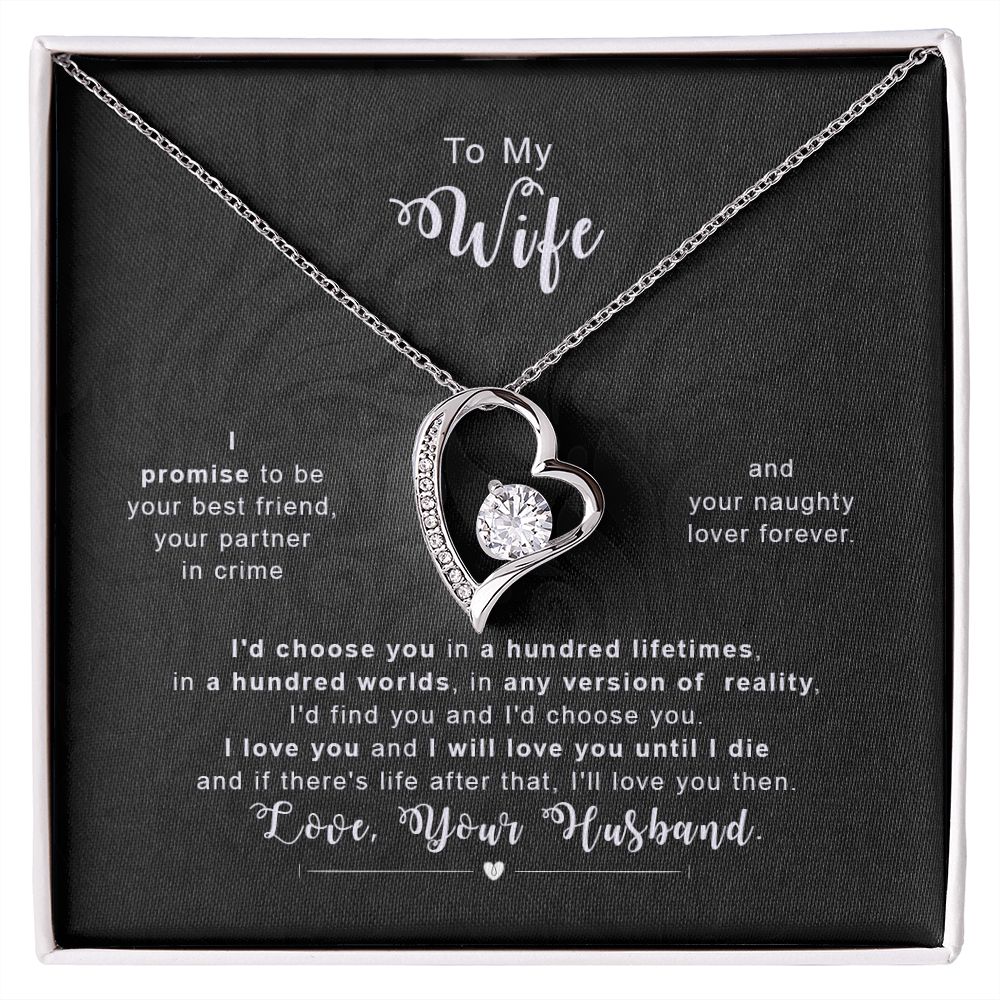 Promise Necklace for My Wife on Her Wedding Day