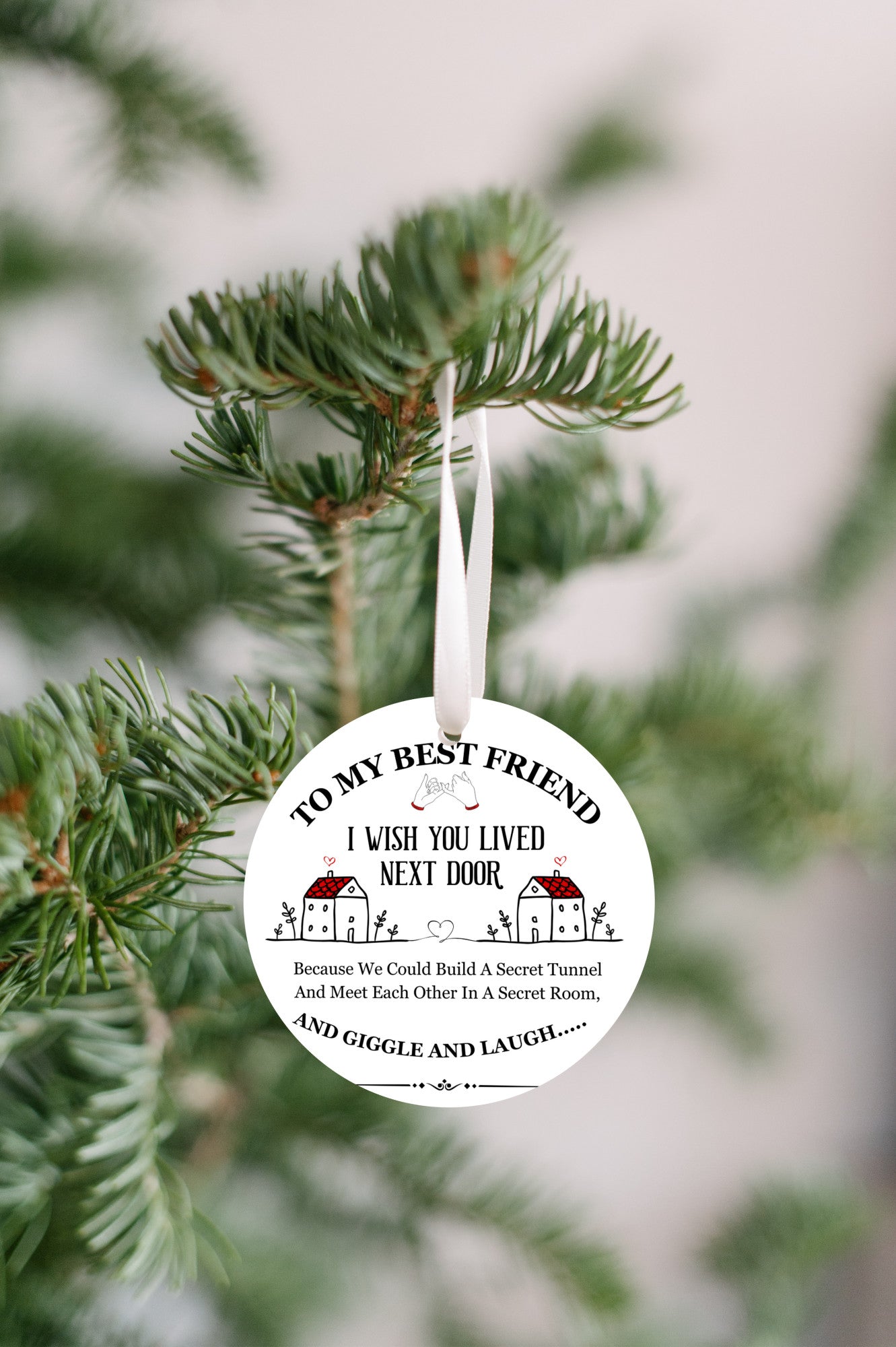 Best Friend Ornament, Going Away Gift for Friend